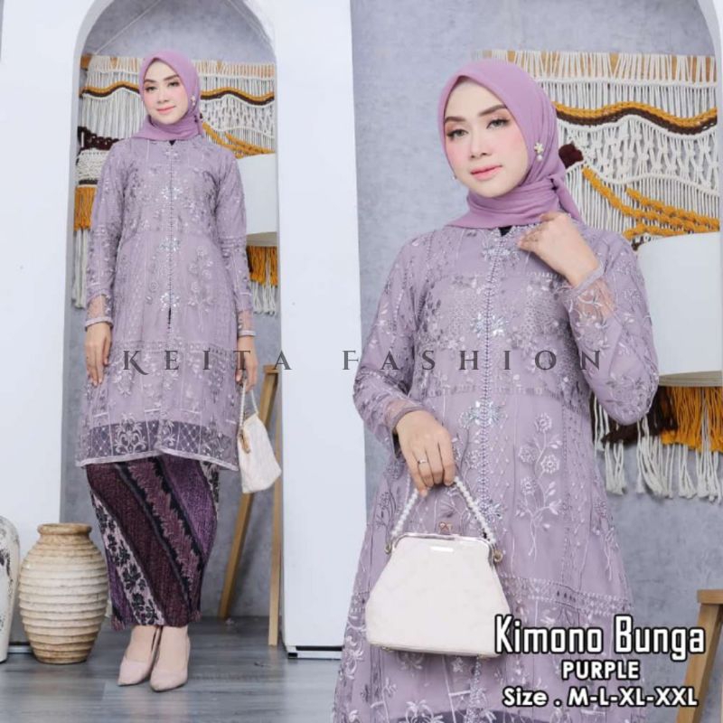 Setelan Tunik Lusia Ukuran Jumbo LD 120 Cm Sampai LD 130 Cm - Tunik Payet Mutiara - Tunik Seragaman 