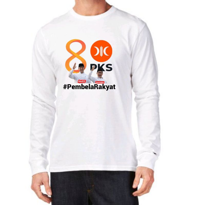 Kaos Partai PKS Lengan Panjang Keren