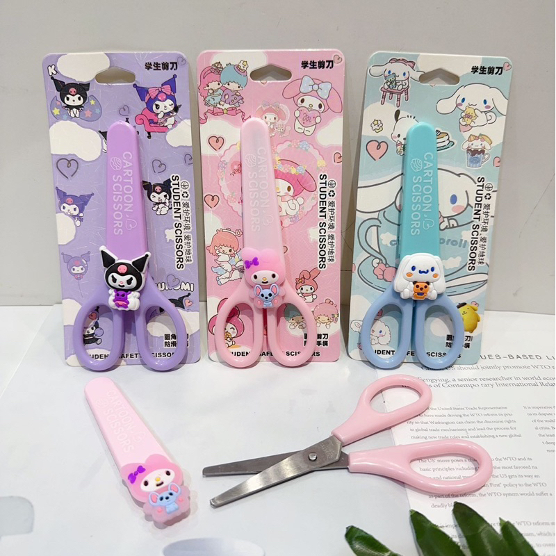 

Little O - Gunting Sanrio dengan penutup pelindung ATK Anak Sekolah Prakarya Dekorasi