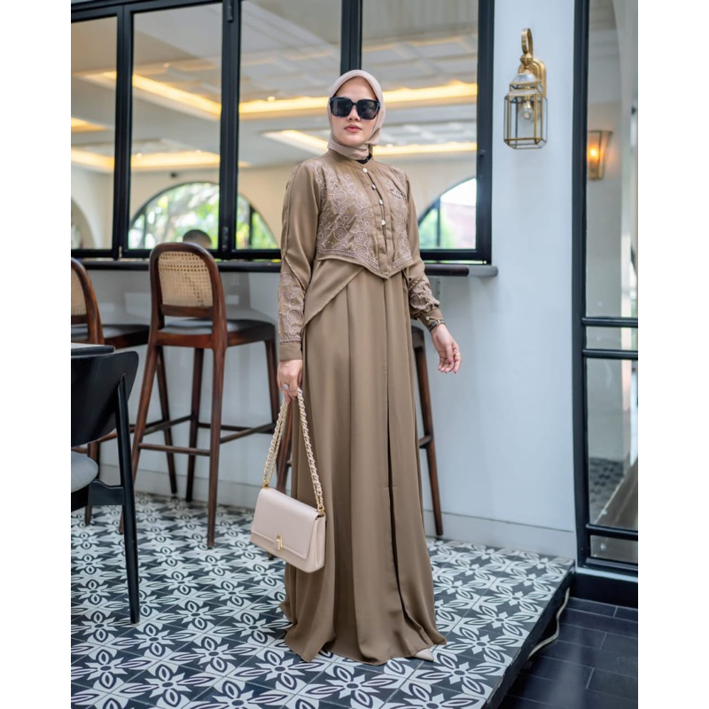 Dress bordir original by restu mandeh - gamis restu mandeh - gamis pesta gamis cantik