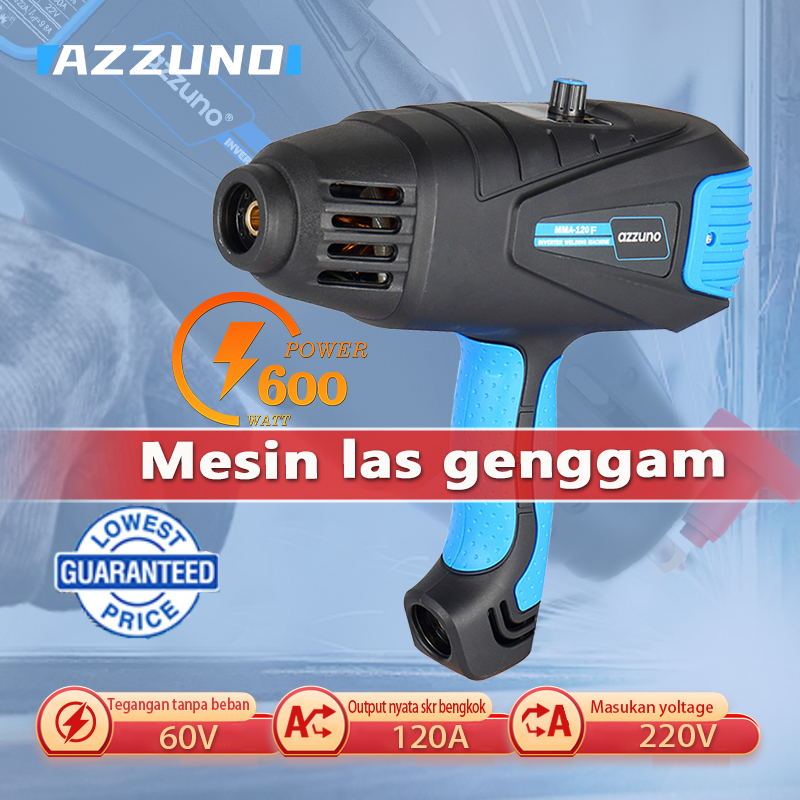 AZZUNO mesin las genggam 600 watt portable handheld welding machine Inverter mini
