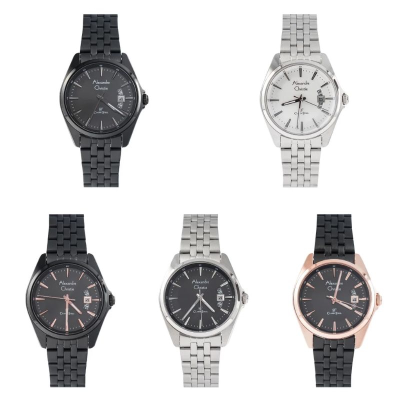 Jam Tangan pria Alexandre Christie Ac 8677 Rantai original