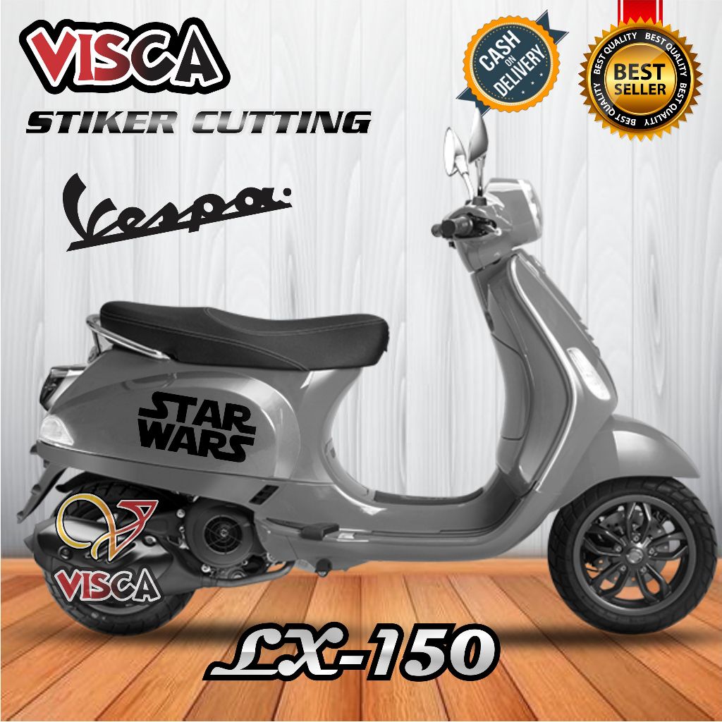 Stiker Cutting Vespa Matic - Stripig Vespa LX-150 Variasi STARWARS