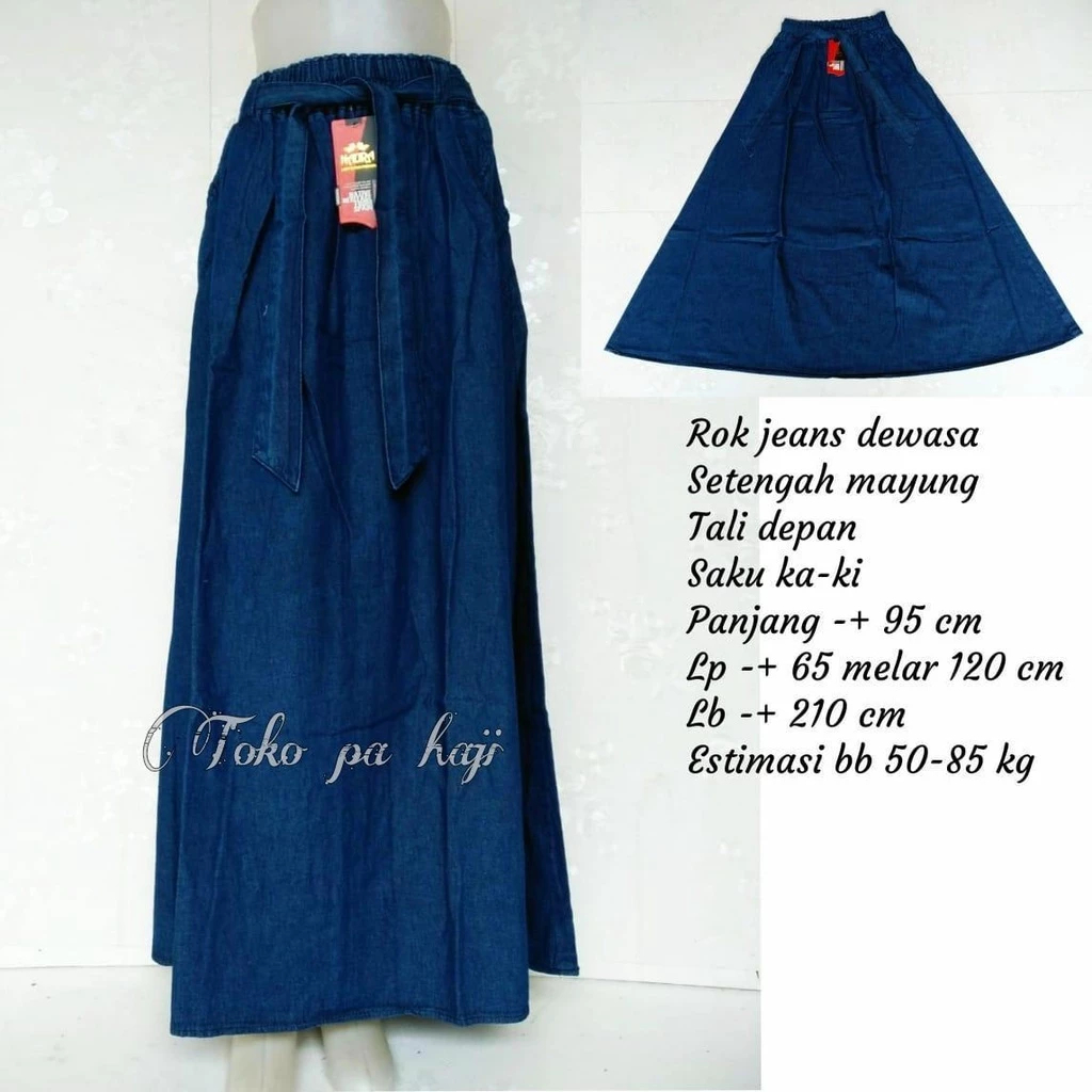 ROK PAYUNG JEANS BIGSIZE / ROK JEANS PAYUNG / ROK JEANS JUMBO