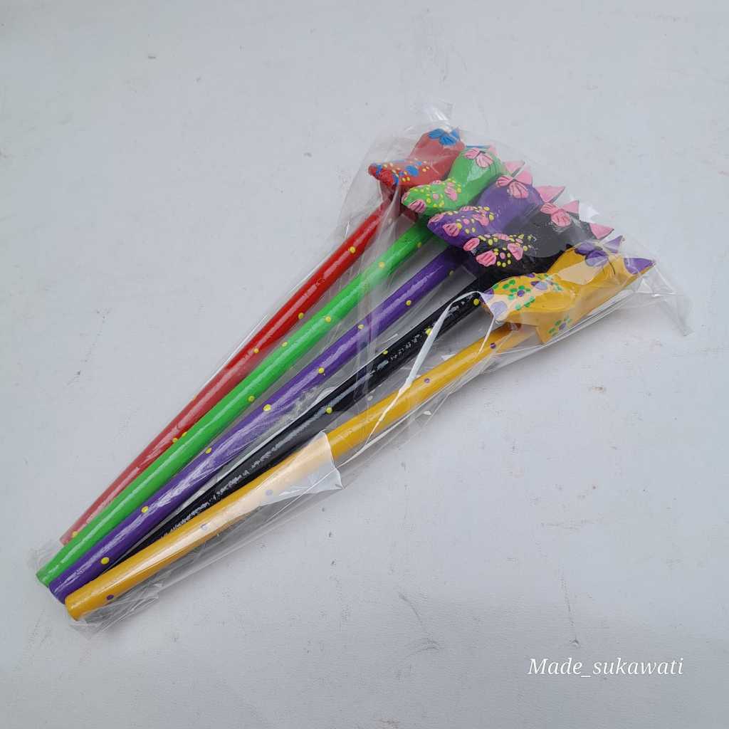 

5Pcs Kerajinan Pensil Bali Motif Variasi Harga Per Paket
