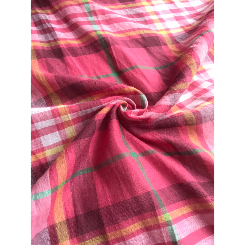 Kain Katun LINEN PARIS KOTAK Premium murah||Cotton Linen 0,5m