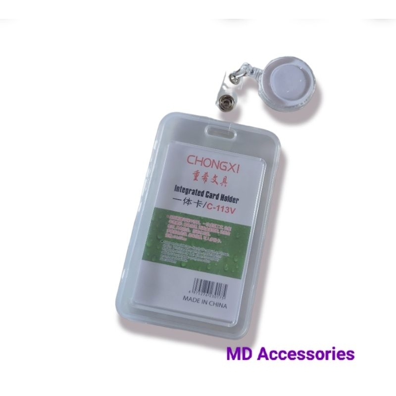 

Tempat Id card Transparan 2 Sisi Holder Id Card Transparan + Yoyo Tarik