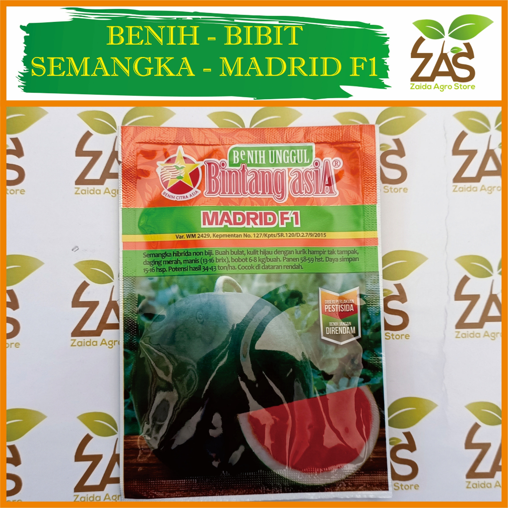 BENIH SEMANGKA MADRID F1 - BIBIT SEMANGKA - 20 GRAM - BINTANG ASIA