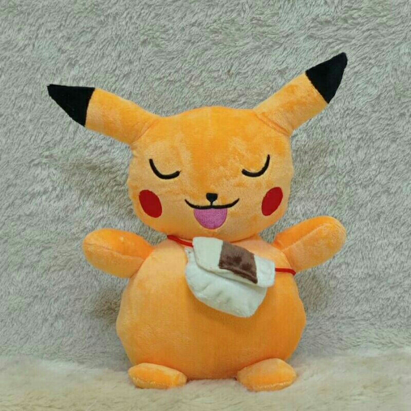 Boneka pokemon pikachu pakai tas boneka lucu pokemon