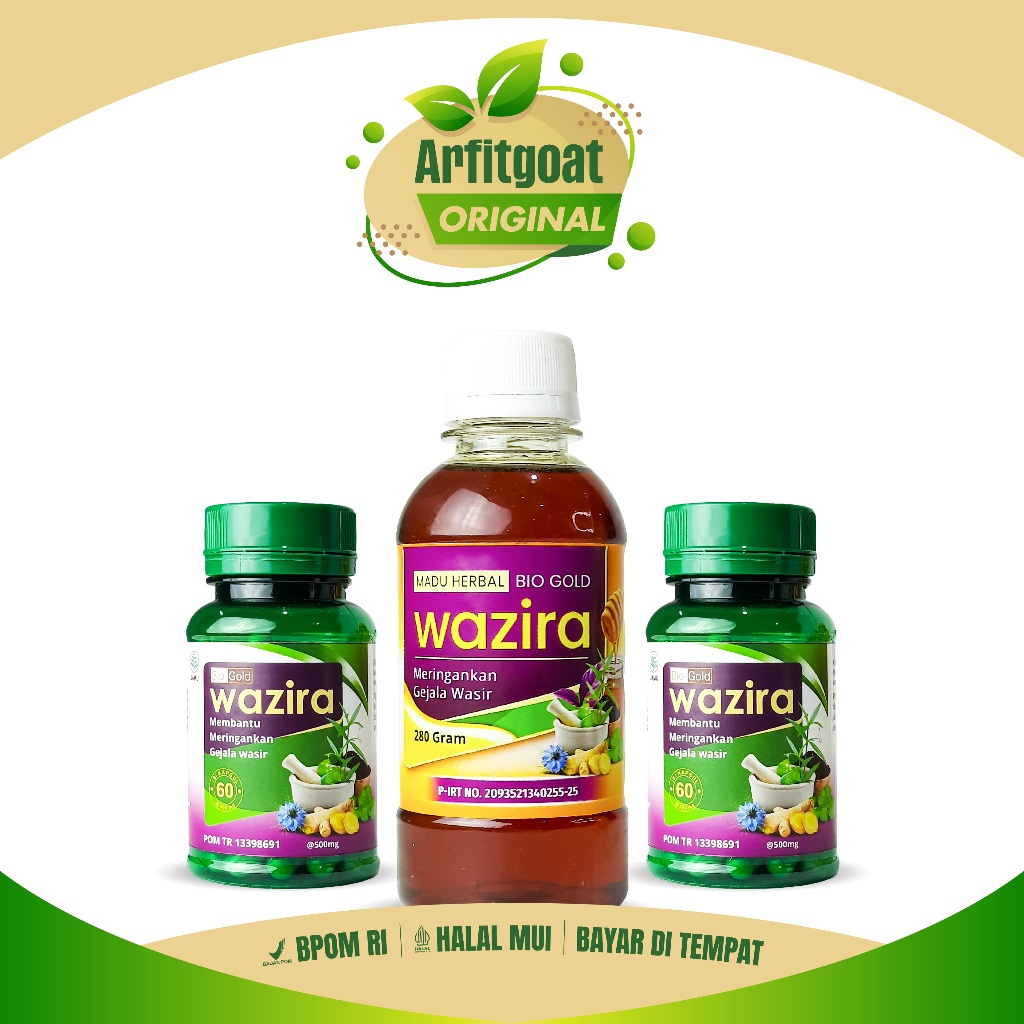 

Paket Combo 1 Botol Madu Wazira dan 2 Botol Kapsul Wazira Mempercepat Proses Penyembuhan Luka Wasir