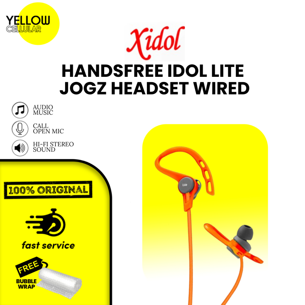 HANDSFREE LITE JOGZ IDOL HANDSFREE ORIGINAL HANDSFREE MURAH HEADSET WIRED