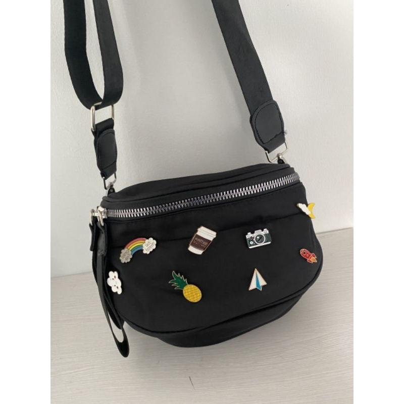 Tas Selempang Wanita Nylon Bangkok / Tas Pin Nylon Bangkok Import Premium