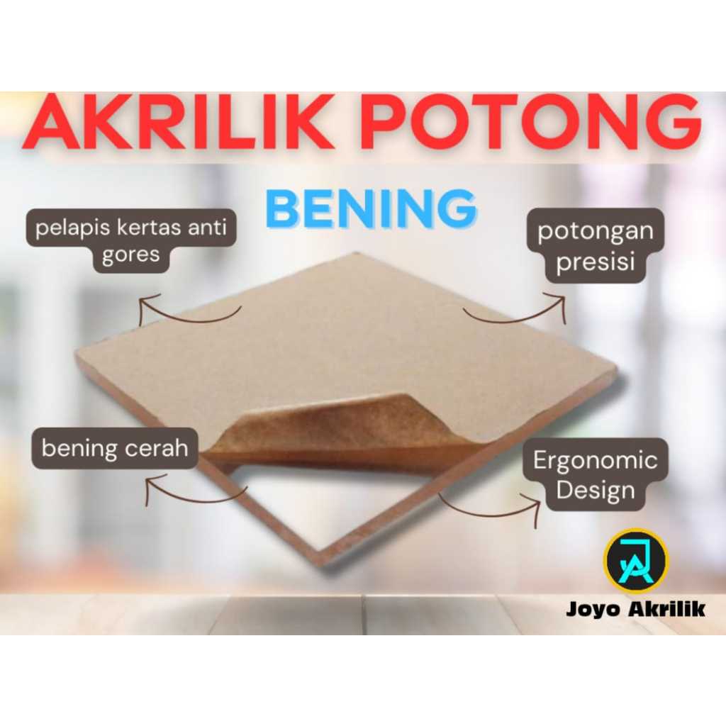 AKRILIK POTONGAN BENING UKURAN 15X21CM TEBAL 3mm / AKRILIK LEMBARAN/ POTONGAN AKRILIK / POTONGAN CUS
