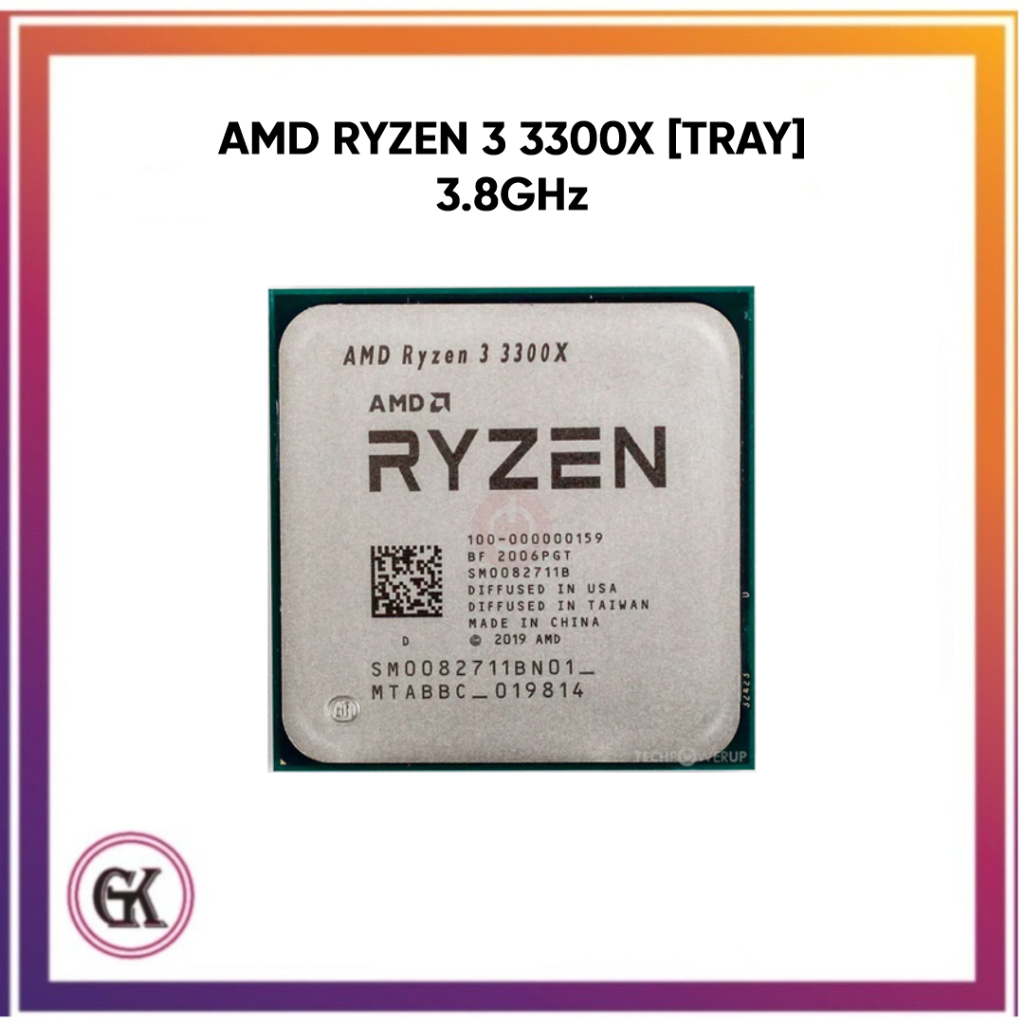 Processor AMD RYZEN 3 3300x 3.8 Ghz TRAY