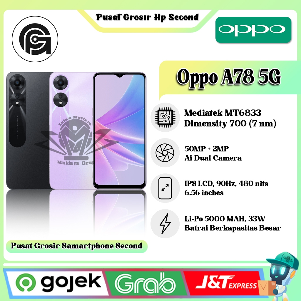 Oppo A78 4G | 5G  Ram 8/128GB | Ram 8/256GB (Second)