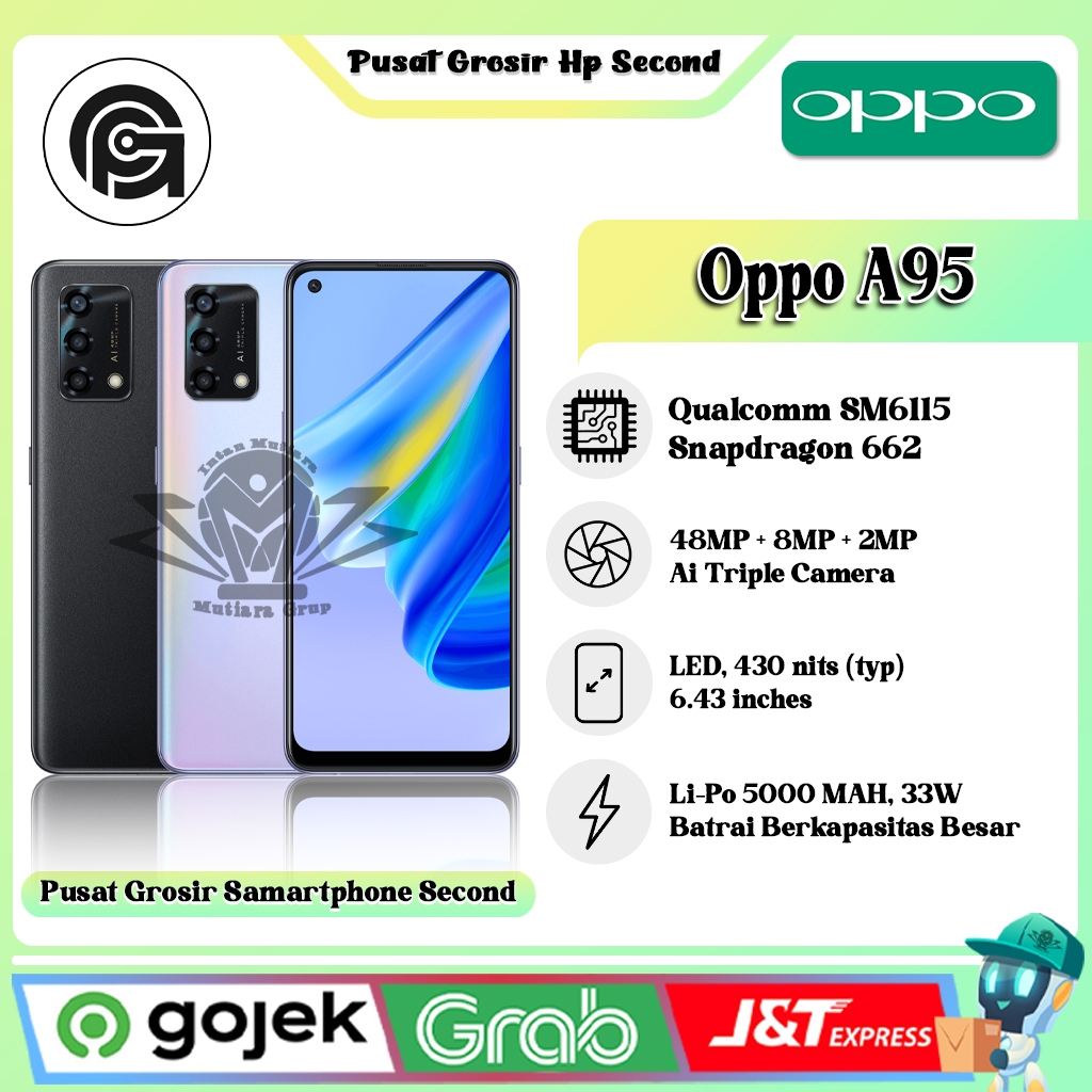 Oppo A95 Ram 8GB Rom 128Gb Second