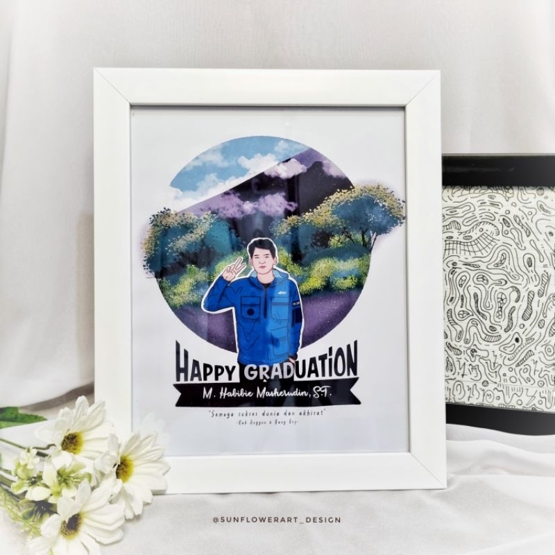Kado Kartun 10R Custom Gambar Cocok Untuk Kado Wisuda