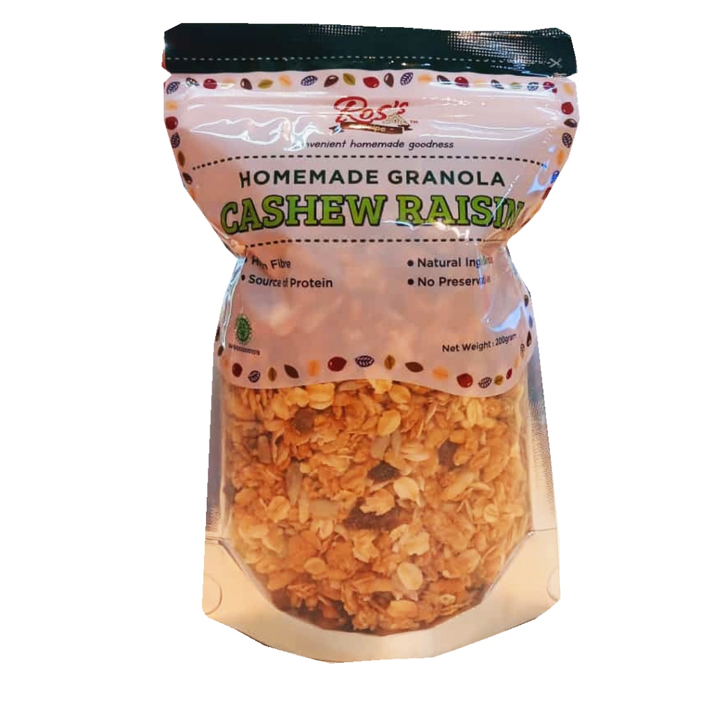 

ROS'S RECIPE HOMEMADE GRANOLA CASHEW RAISIN 200g