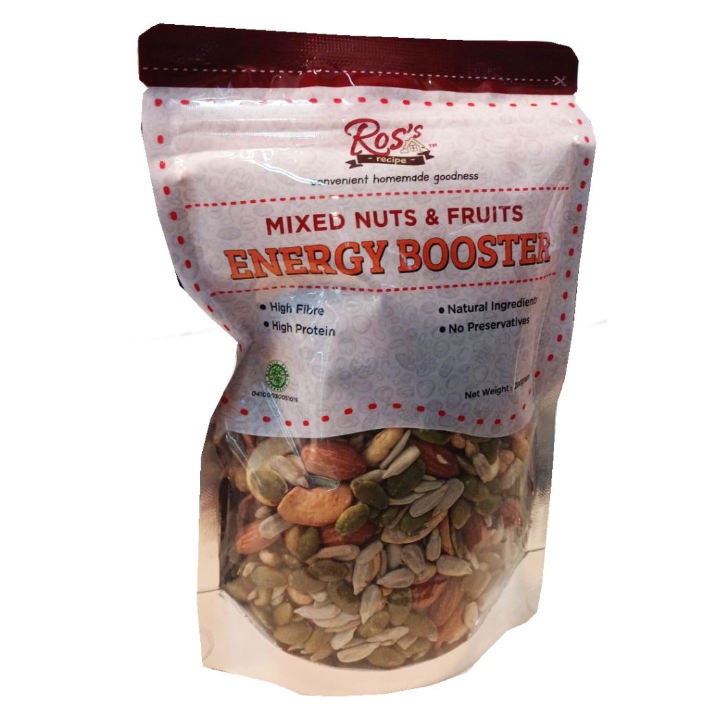 

ROS'S RECIPE MIXED NUTS&FRUITS ENERGY BOOSTER 200g