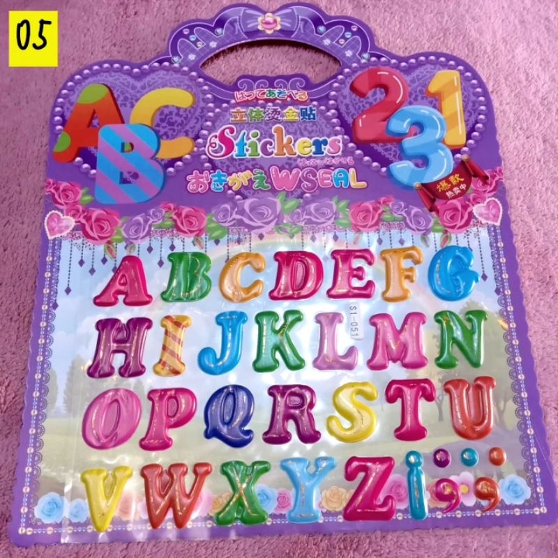 

1pcs 3D stickers kids bubble stickers mainan anak