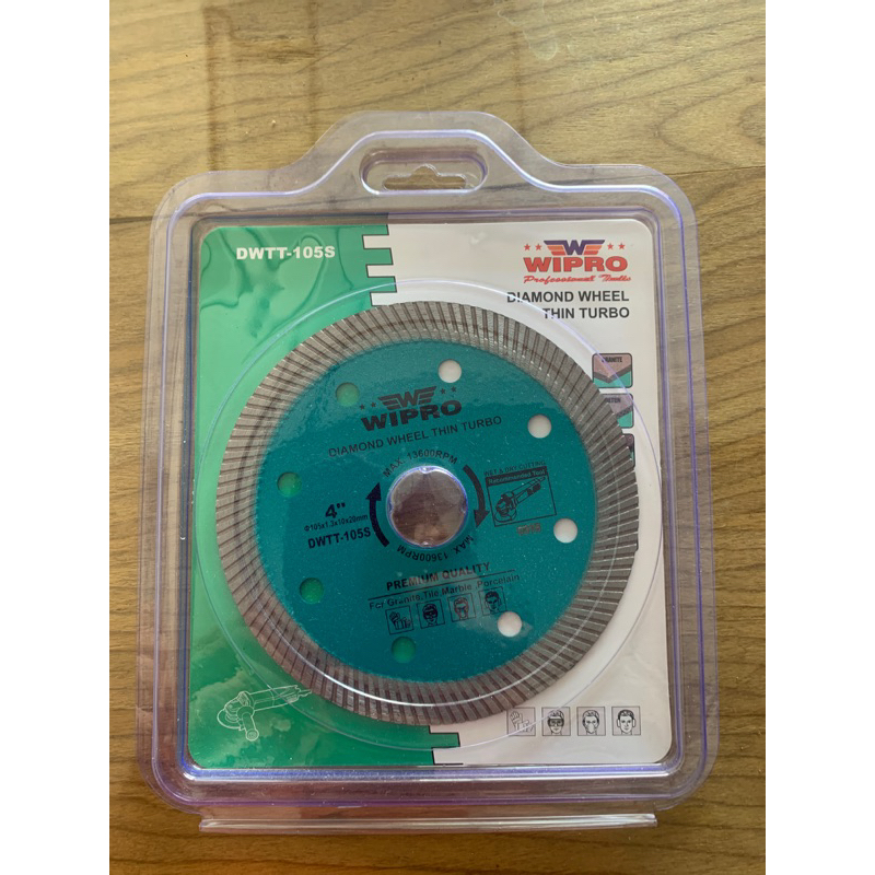 WIPRO DIAMOND WHEEL THIN TURBO 4 INCH