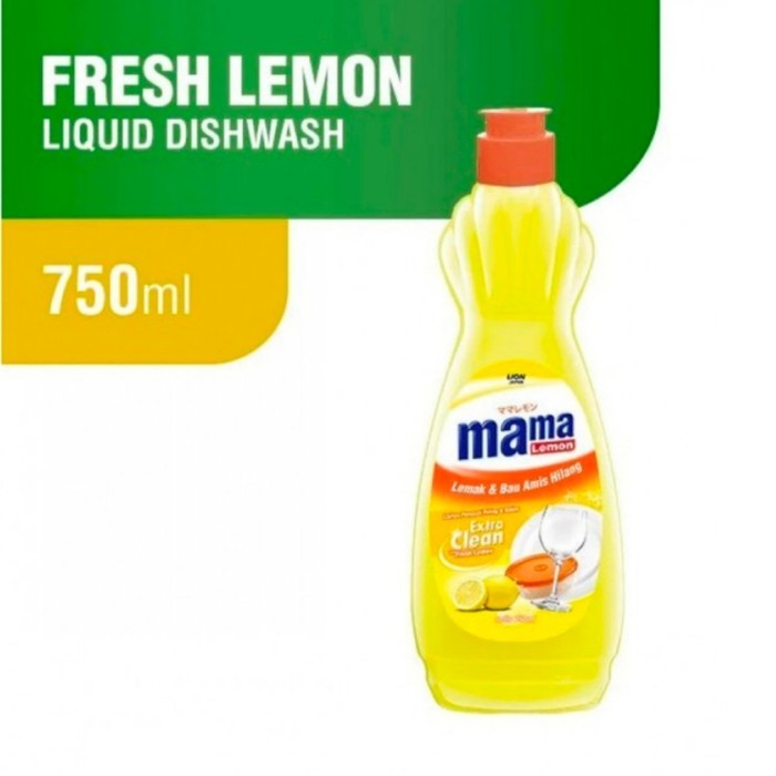 [BOTOL] MAMA LEMON LEMON & DAUN MINT - JERUK NIPIS -LIME MINERAL - 750ML KEMASAN BOTOL - PENCUCI PIR