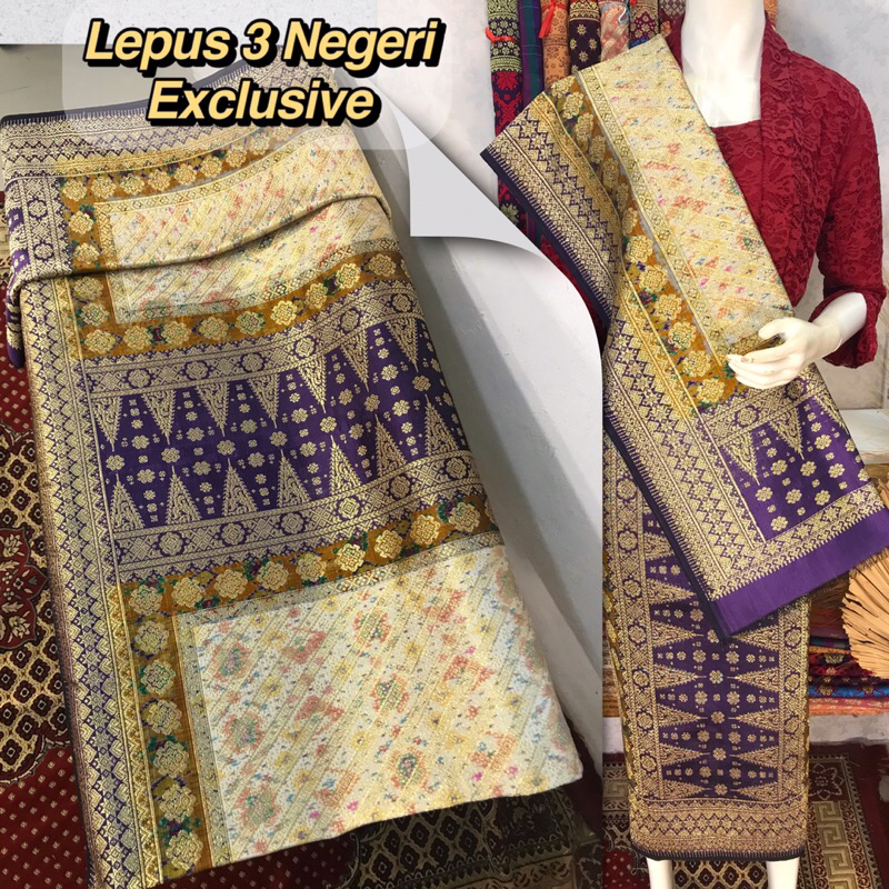 Songket Lepus 3 Negeri Exclusive-Asli Tenun Tangan Palembang(Ilham Songket)