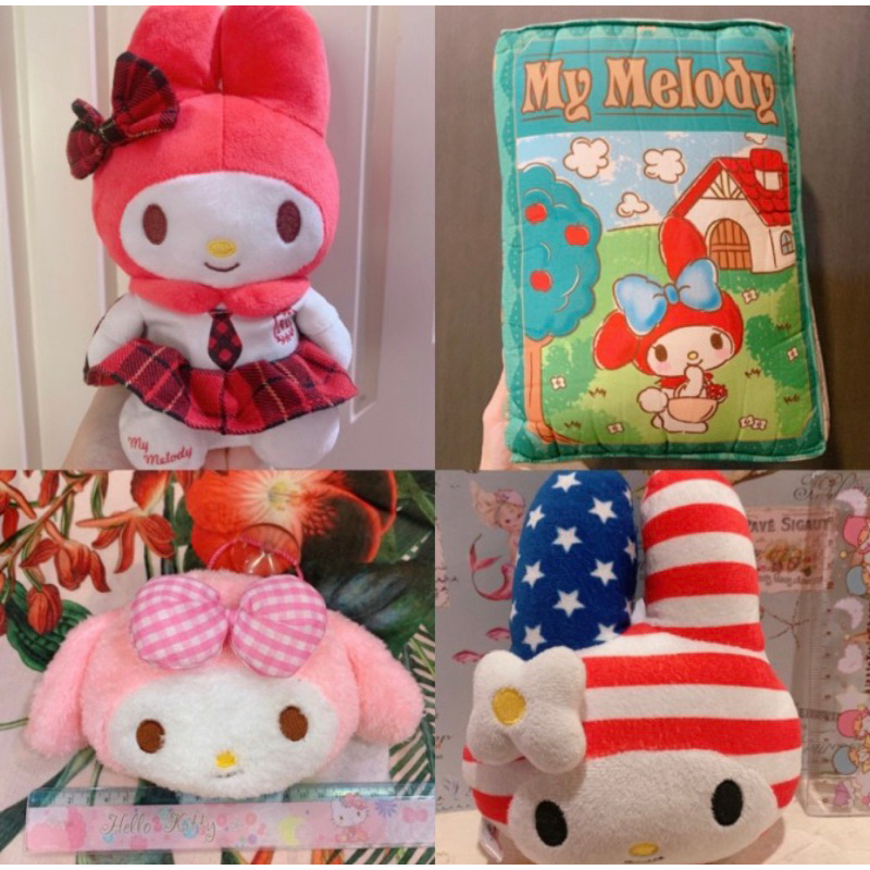 boneka my melody set (preloved cek detail)