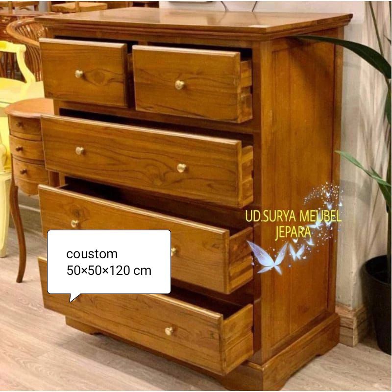 Nakas lemari kecil kabinet almari bahan kayu jati
