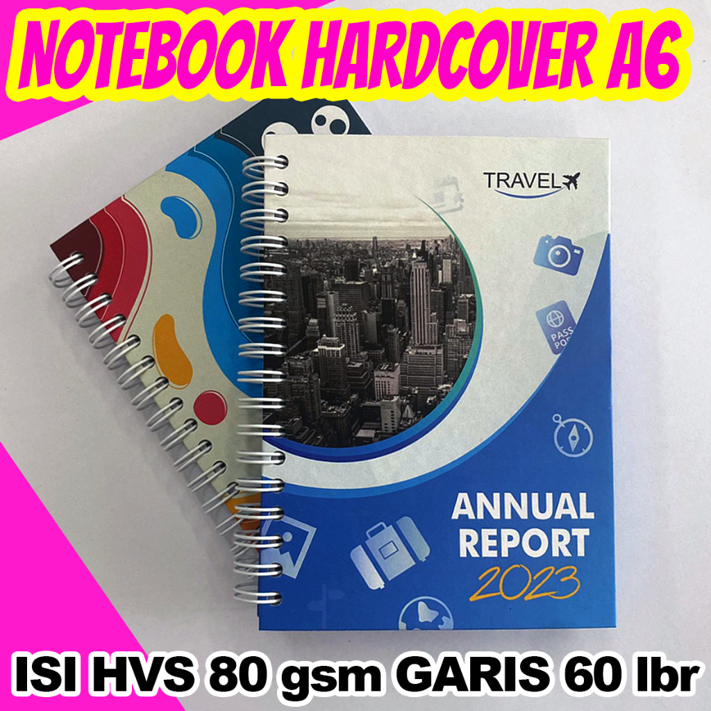 

Notebook Hardcover A6 - Isi HVS Garis 60 lbr