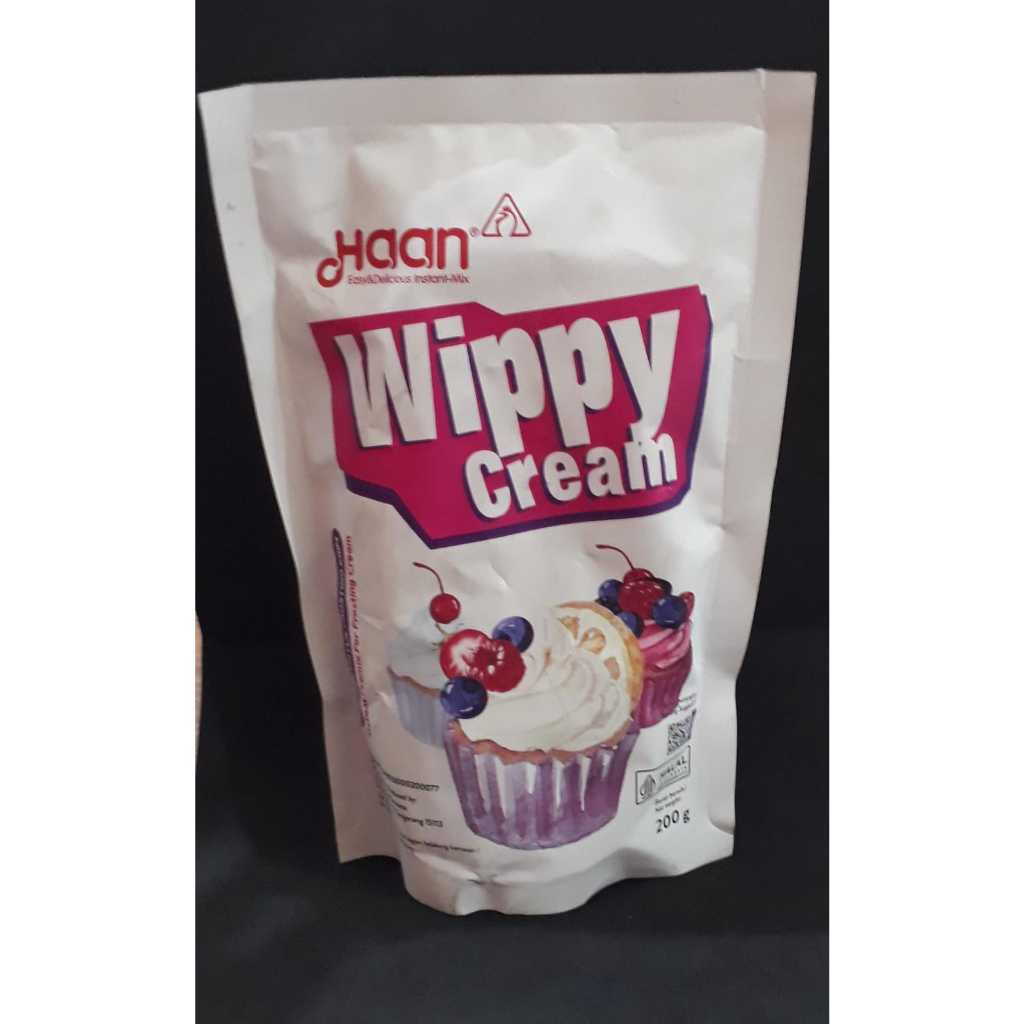 

HAAN WIPPY CREAM PREMIX UNTUK FROSTING KRIM 200G