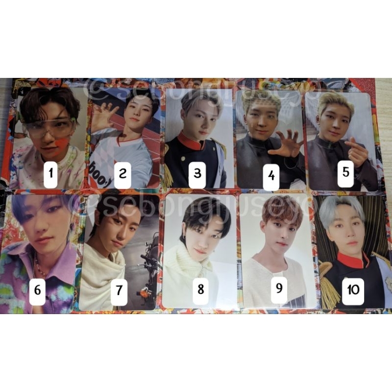 pc photocard seventeen joshua hoshi jun wonwoo the8 the 8 minghao dk seungkwan dokyeom carat fts ver