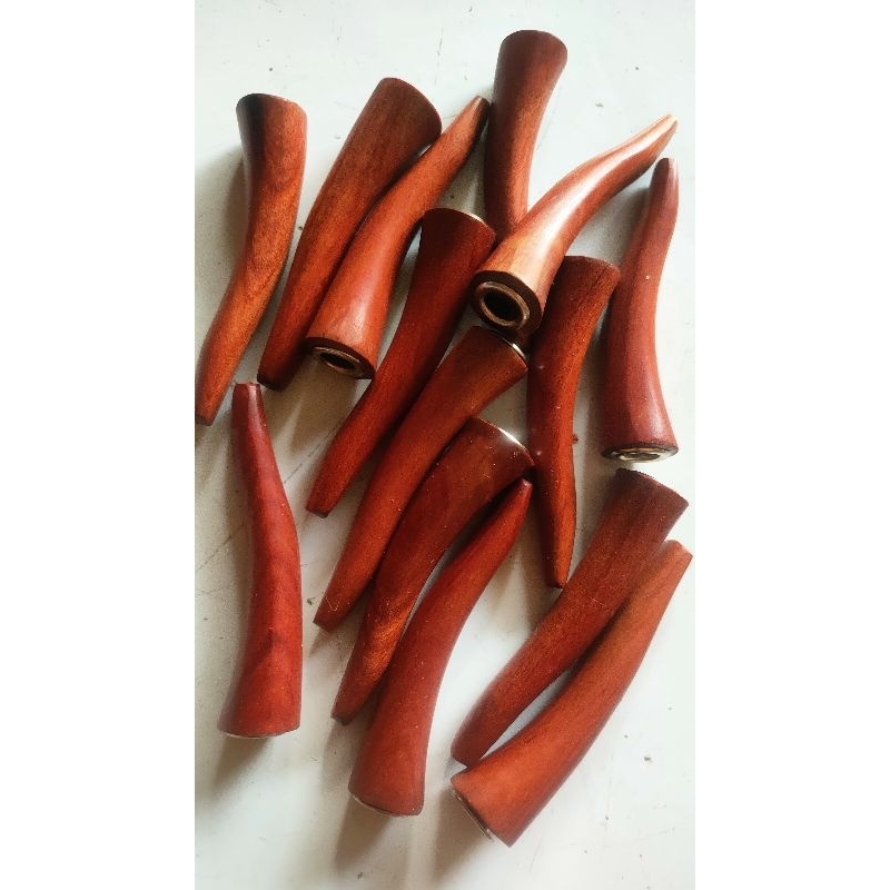 Once pipa kayu galih asem 8cm asli Lubang multi