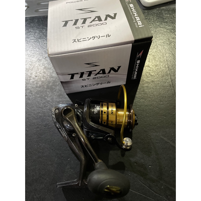 reel shikari Titan 2000 reel power handle reel spool besi
