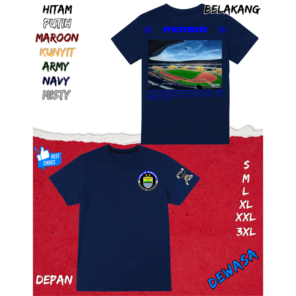 KAOS BOLA KAOS PERSIB BANDUNG KAOS PENGGEMAR BOLA KAOS FANS BOLA KAOS DISTRO BANDUNG KAOS KEBESARAN 