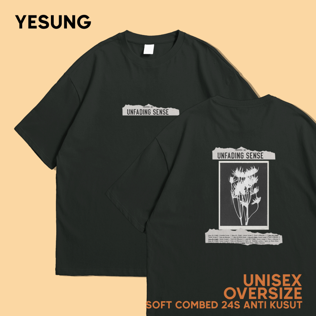 KAOS OVERSIZE SUPER JUNIOR YESUNG UNFADING SENSE KONSER JAKARTA COMBED 24s PREMIUM UNISEX