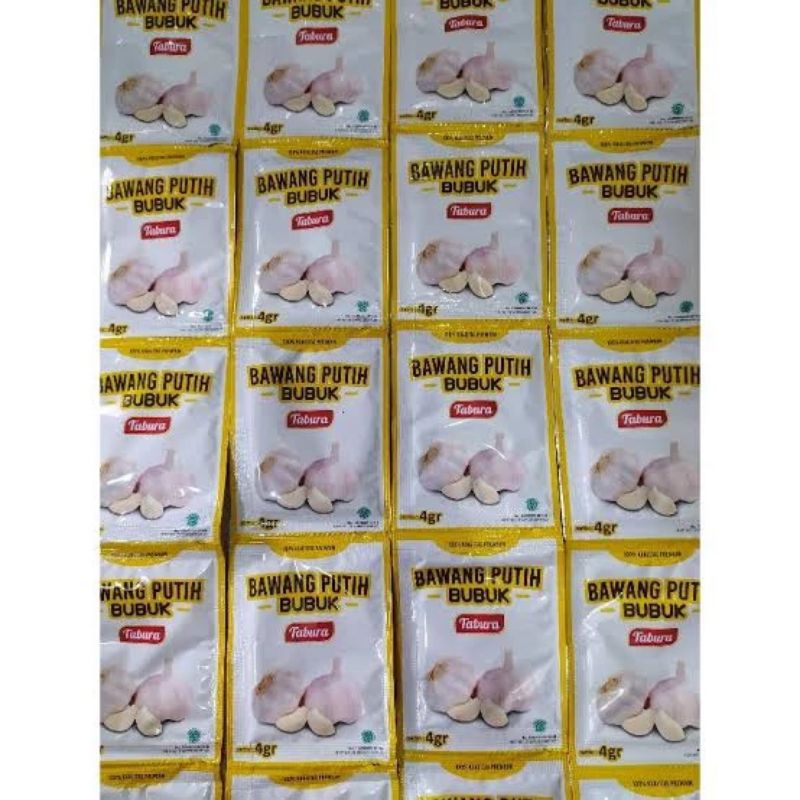 

TABURA BAWANG PUTIH BUBUK 12 X 4GR