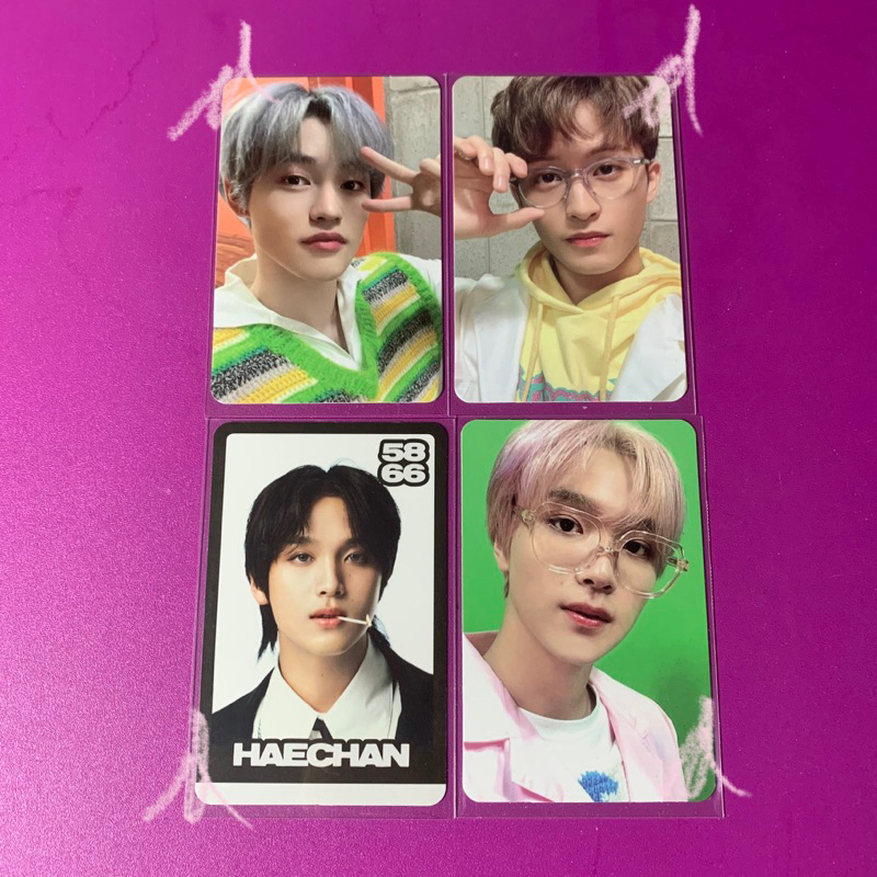 BUNDLE HAECHAN KOREK TRADING CARD GLIMO B VER BLACK & WHITE