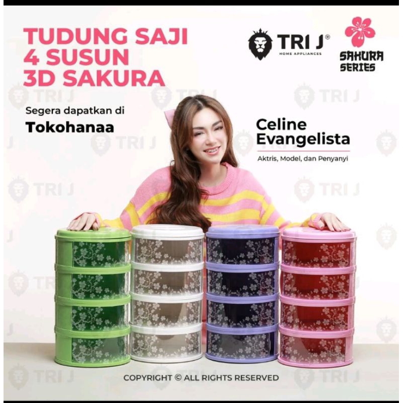 Tudung Saji Sakura 4 Susun