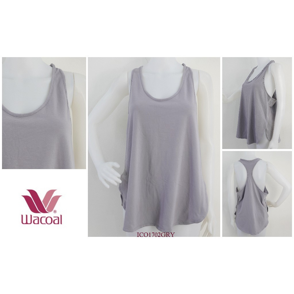 Baju Sport/Sport Top Wanita WACOAL Tanpa Kawat Tanpa Busa Model Oversize Sport Wear ICO1702