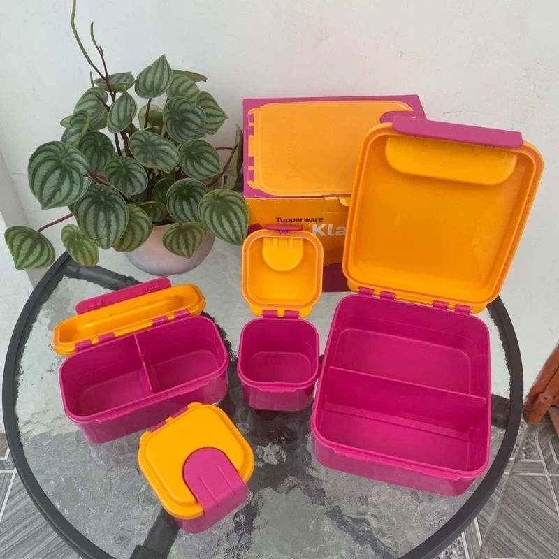 Bekal Tupperware Klik Klak set free tas