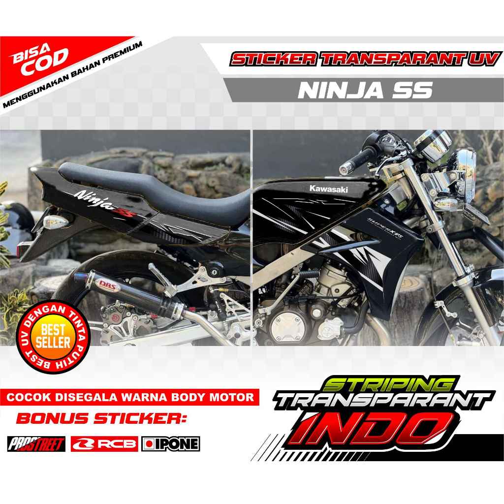 STRIPING VARIASI NINJA SS / STICKER LIST MOTOR NINJA SS