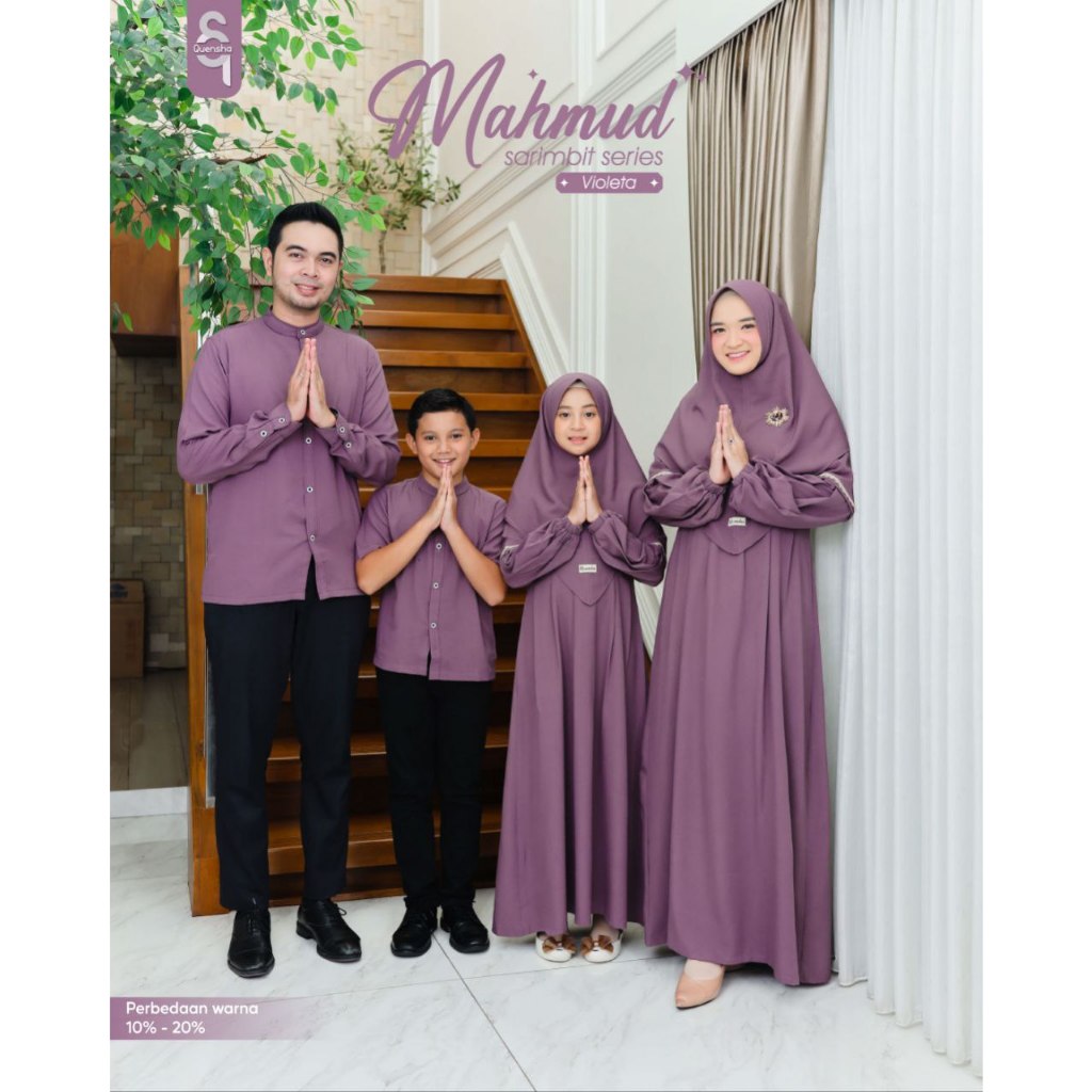 Sarimbit Keluarga.Sarimbit Lebaran.Sarimbit Mahmud Series - Quensha x Syaqila (READY STOCK)