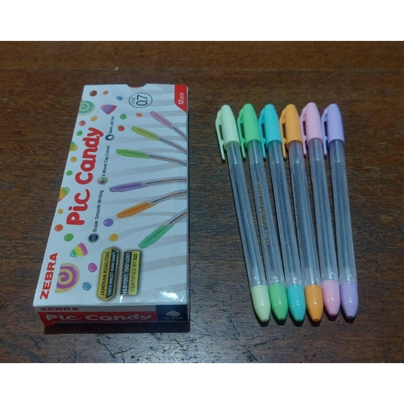 

[PCS] BALLPOINT ZEBRA PIC CANDY 0.7 / PENA BOLPOIN ZEBRA PICCANDY 0.7 HTM