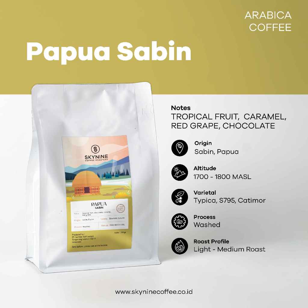

KOPI ARABIKA PAPUA SABIN ROASTED BEANS