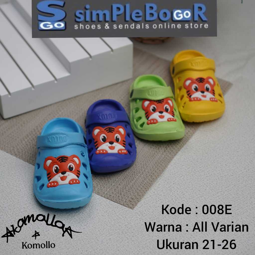sendal baim motif tiger anak laki laki size 21-26