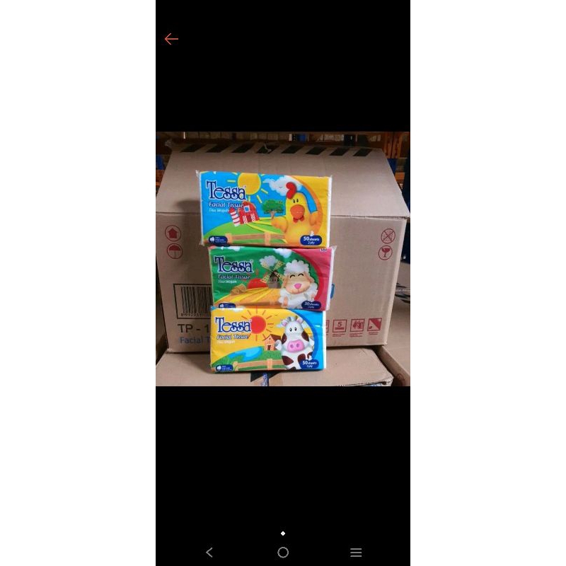 (DAPAT 5 PCS) tisu tissue tessa 50sheet