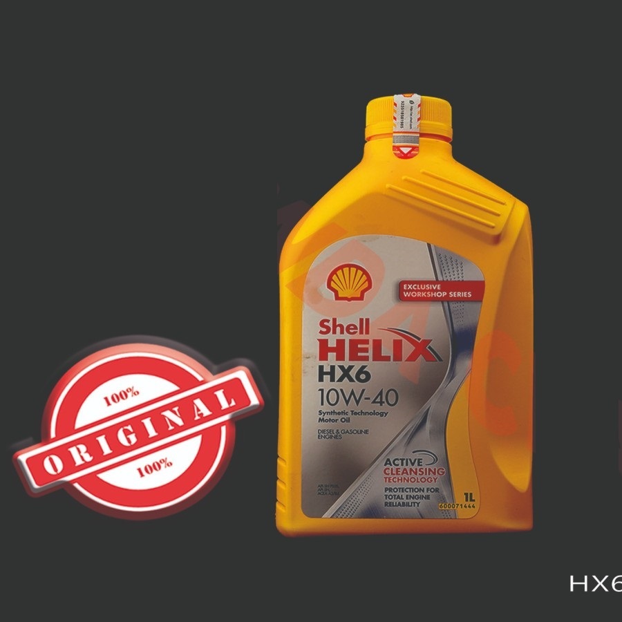Aveiro shop - oli shell helix hx6 10w-40 100% original oli shell original asli
