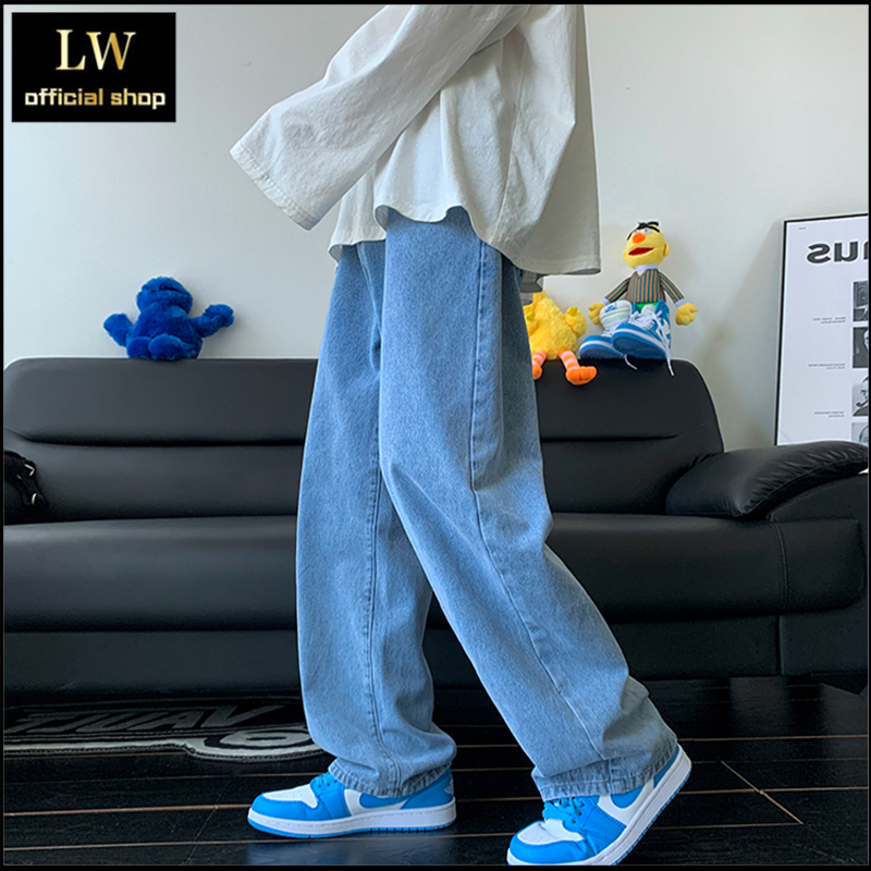 celana pria korean style jeans kulot Straight Baggy jeans boyfriend jeans oversize celana jeans panj