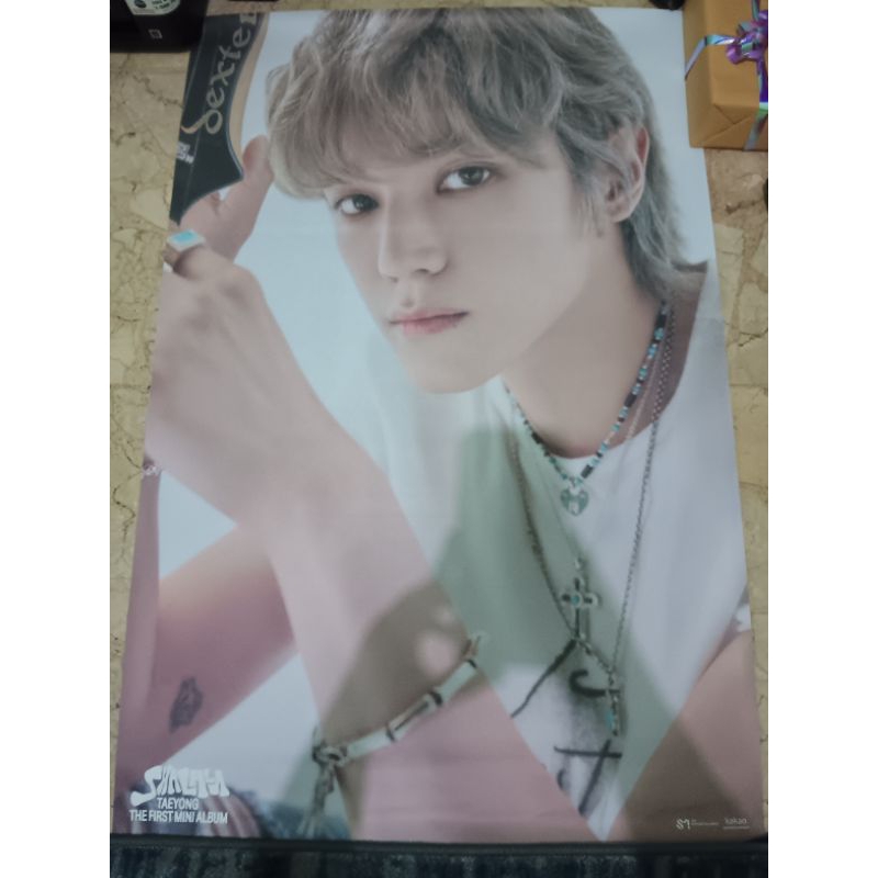 Poster Official Taeyong SHALALA First Mini Album + Tube